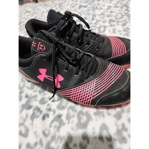 Under Armour Softball Cleats For Women Size 9 Pink/Black